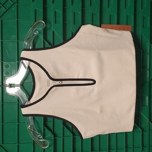 Ivory Girlfriend Collective Zip Front Dylan Bra